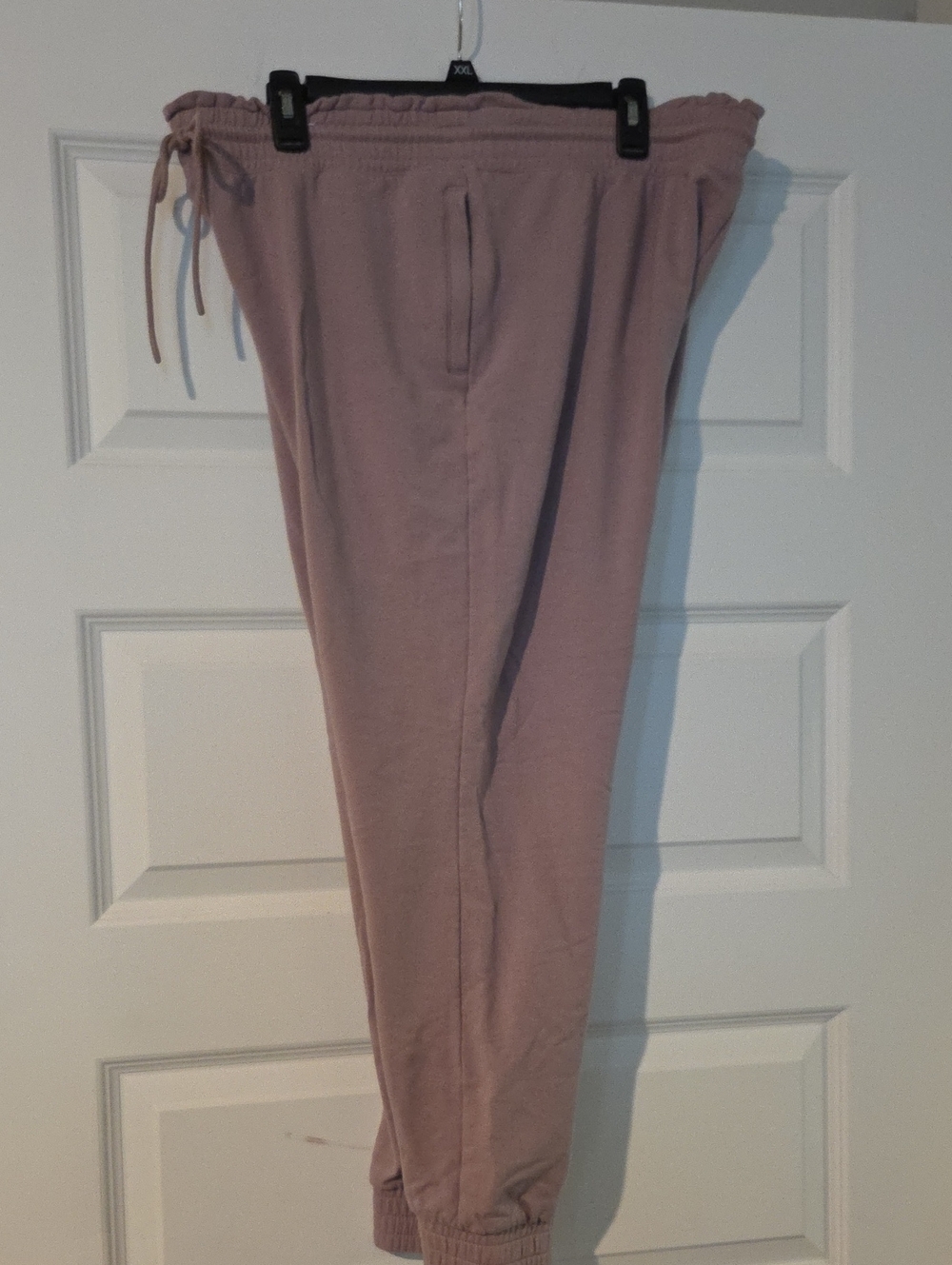 Women's Casual Drawstring Jogger Pants - Mauve Pink